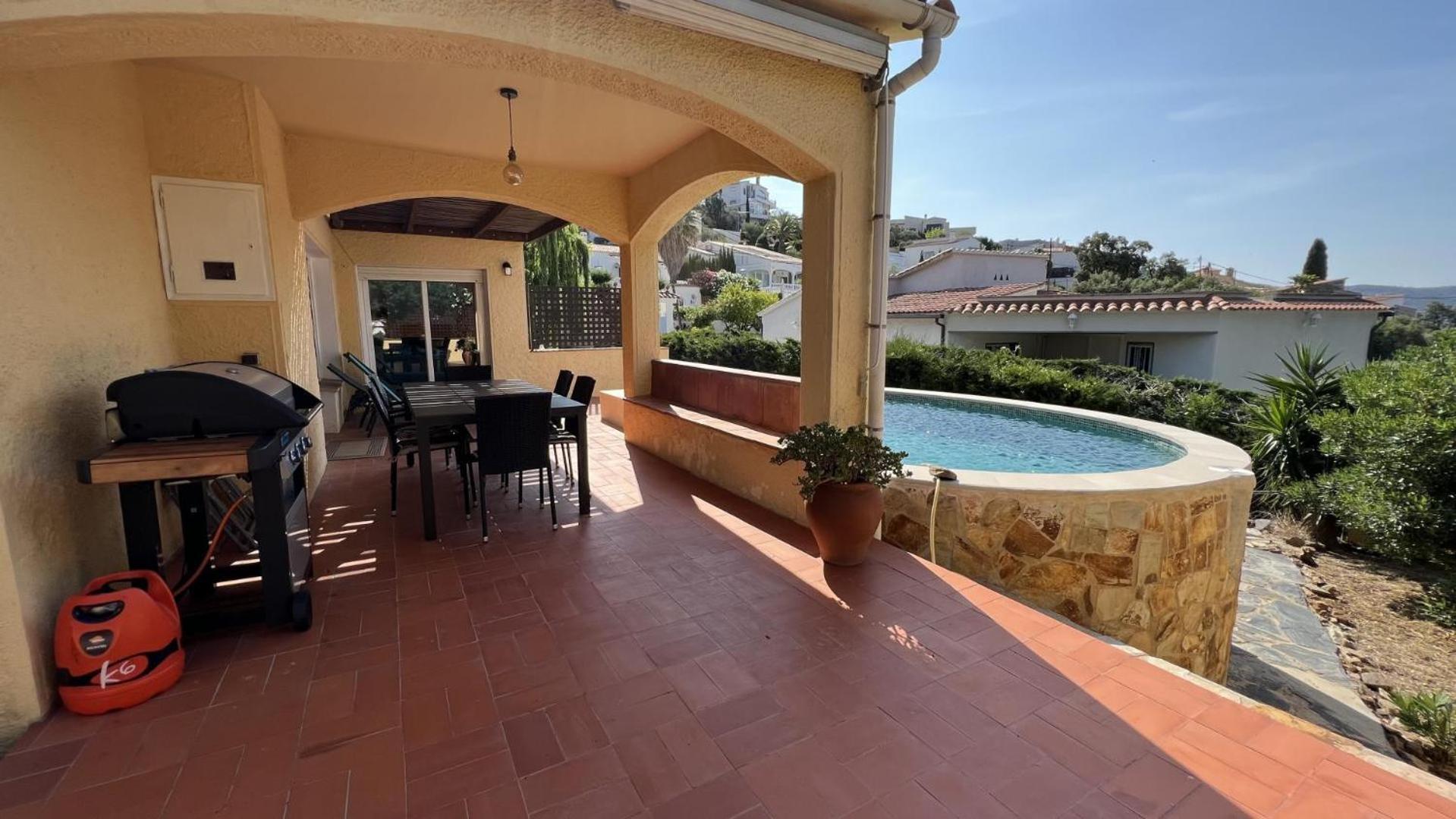 Preciosa Casa En Mas Fumats Con Piscina Y Bonitas Vistas Villa Selva de Mar Exteriör bild